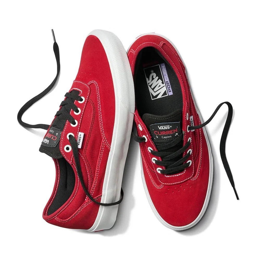 Vans Skate Curren Caples Pro Red Suede Shoes Men’s US 9.5 Special Launch OG Box