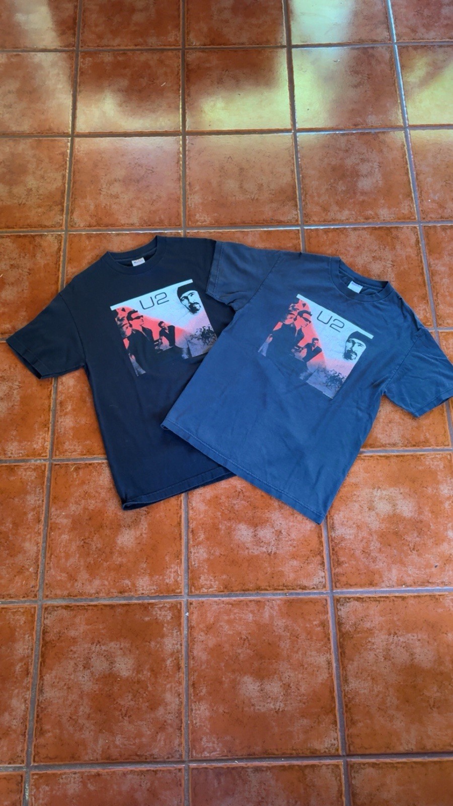 U2 the Goal Is Elevation 2001 Tour Shirt Vintage Lot Of 2 (TWO)
