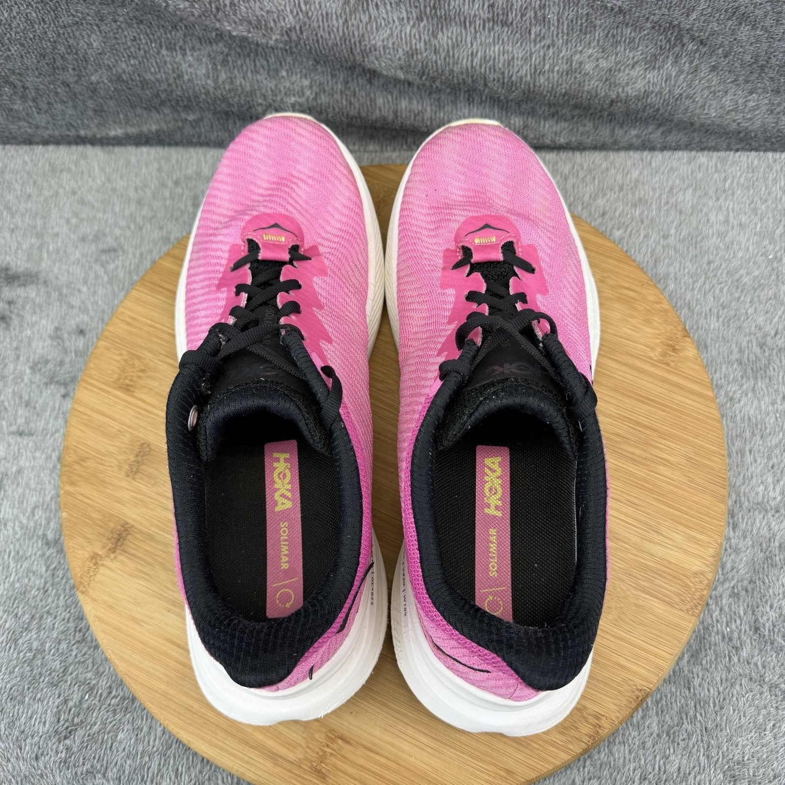 Hoka One One Solimar Shoes Womens Size 10.5 B Pink Running Sneakers 1123075 SRBR