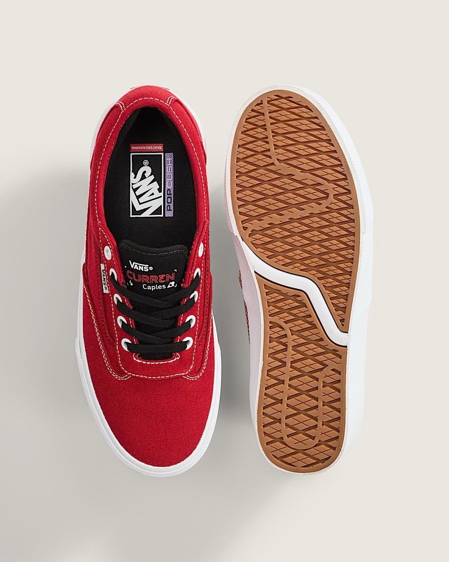 Vans Skate Curren Caples Pro Red Suede Shoes Men’s US 9.5 Special Launch OG Box