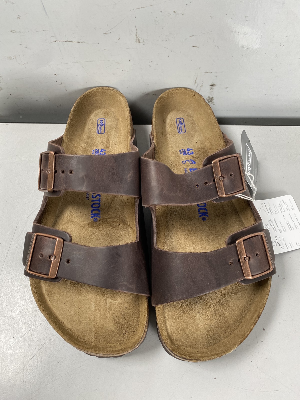 Birkenstock Arizona Soft Footbed Sandals Mens Size US10 EU43 in Habana