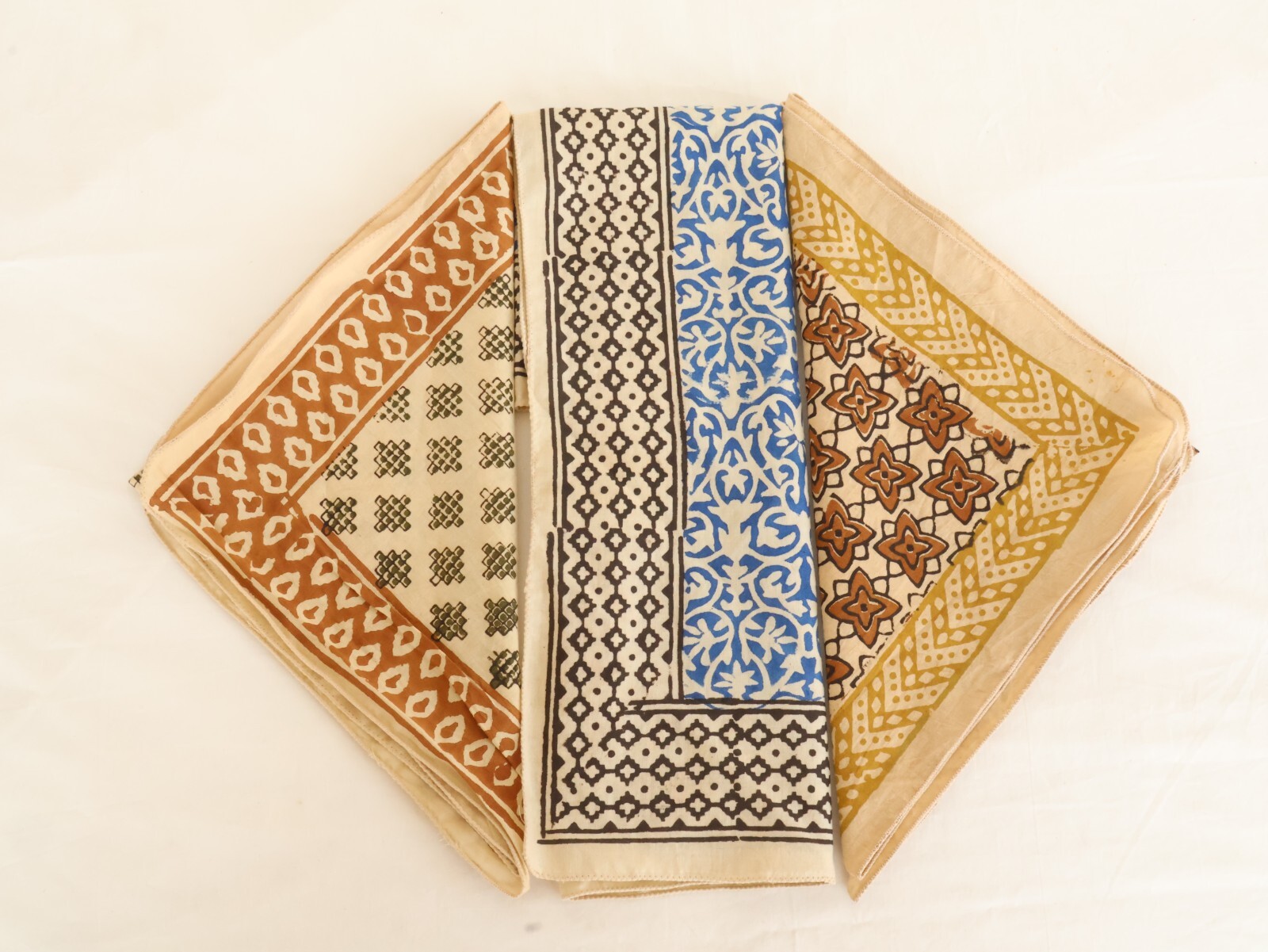 3-Pack Bandana 100% Cotton Paisley Print Double-Sided Scarf Head Neck Face Mask