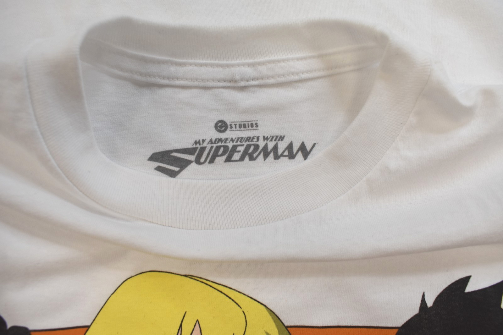 DC Comics My Adventures With Superman Mens Group Photo White Shirt New XS-3XL