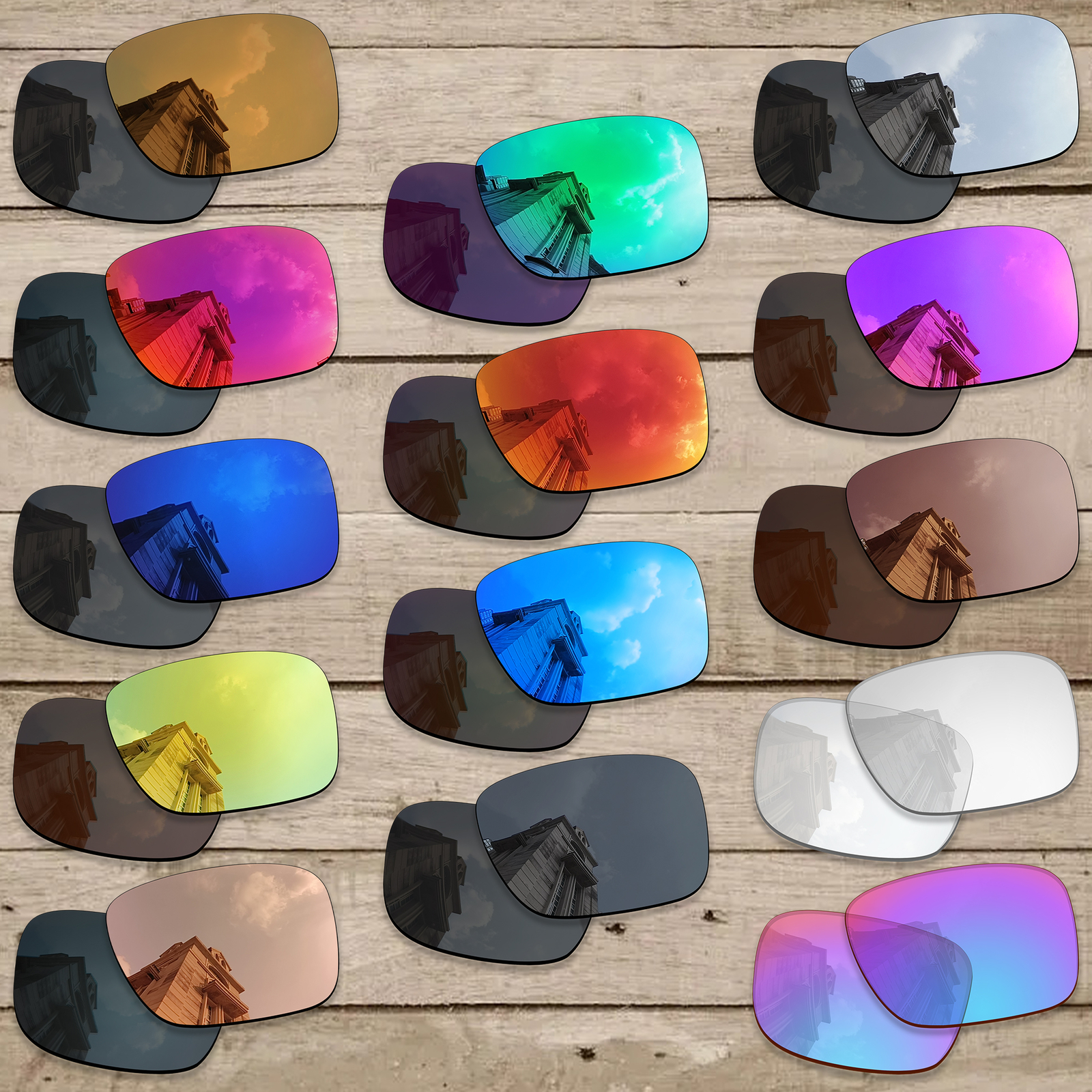 hdhut Anti-Scratch Polarized Replacement Lenses for-Oakley Holbrook Frame OO9102