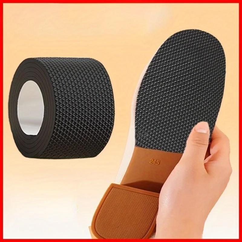 Self-Adhesive EVA Shoe Sole Repair Patch Black Anti-Slip Protector Pads