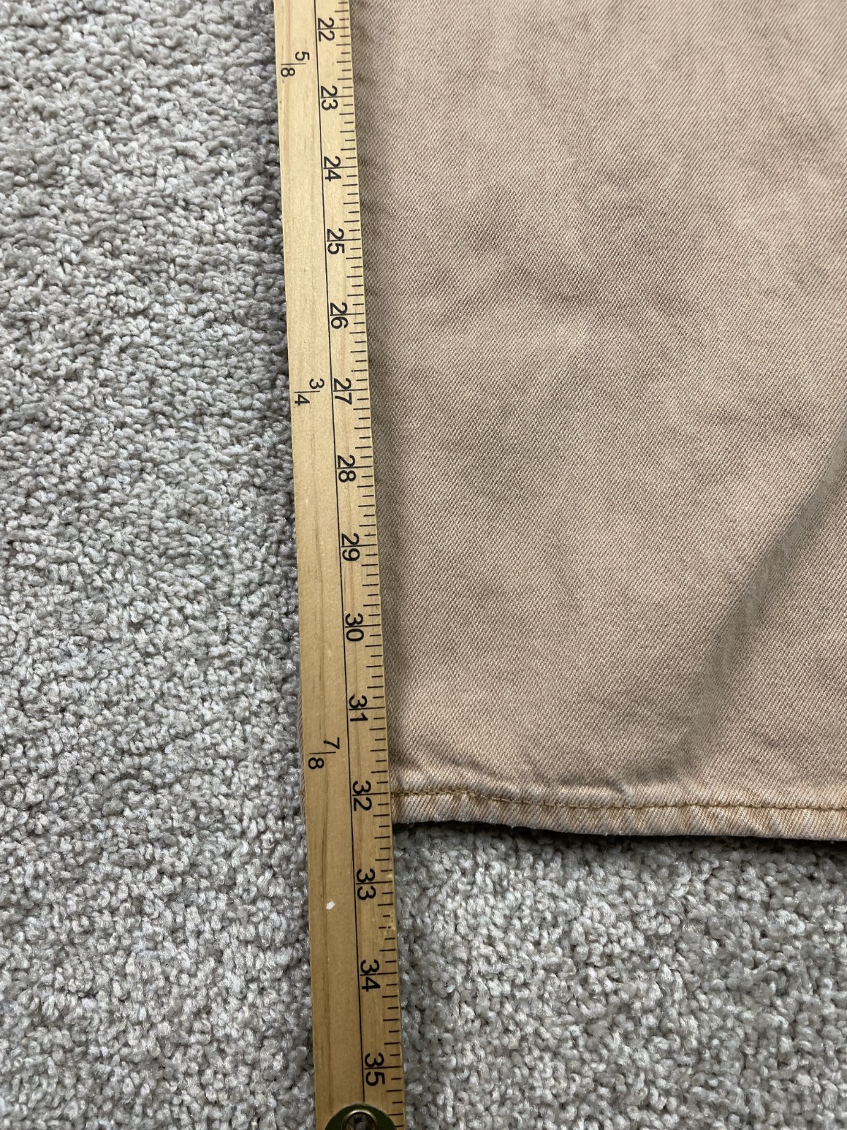 Levis Premium Lot 568 Stay Loose Jeans Mens 32×34 Fits 33×32 Brown Baggy Grunge