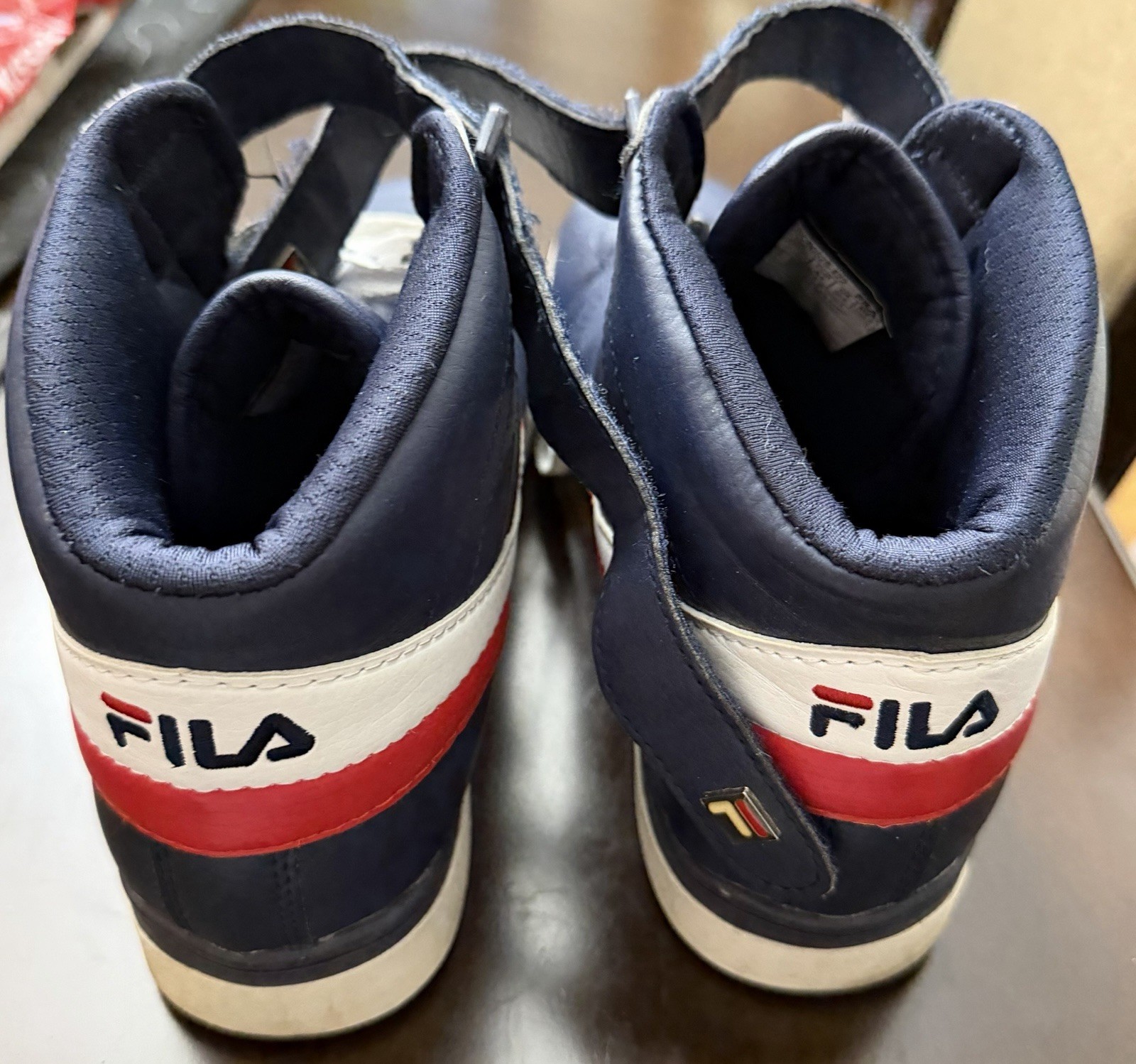 Fila Vulc 13 Mid Plus Navy High Top Sneakers Size 10 1/2