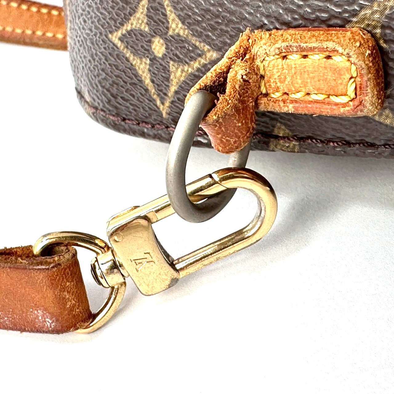 Louis Vuitton Spontini Hand Bag Shoulder Bag Monogram AR0033 Authentic