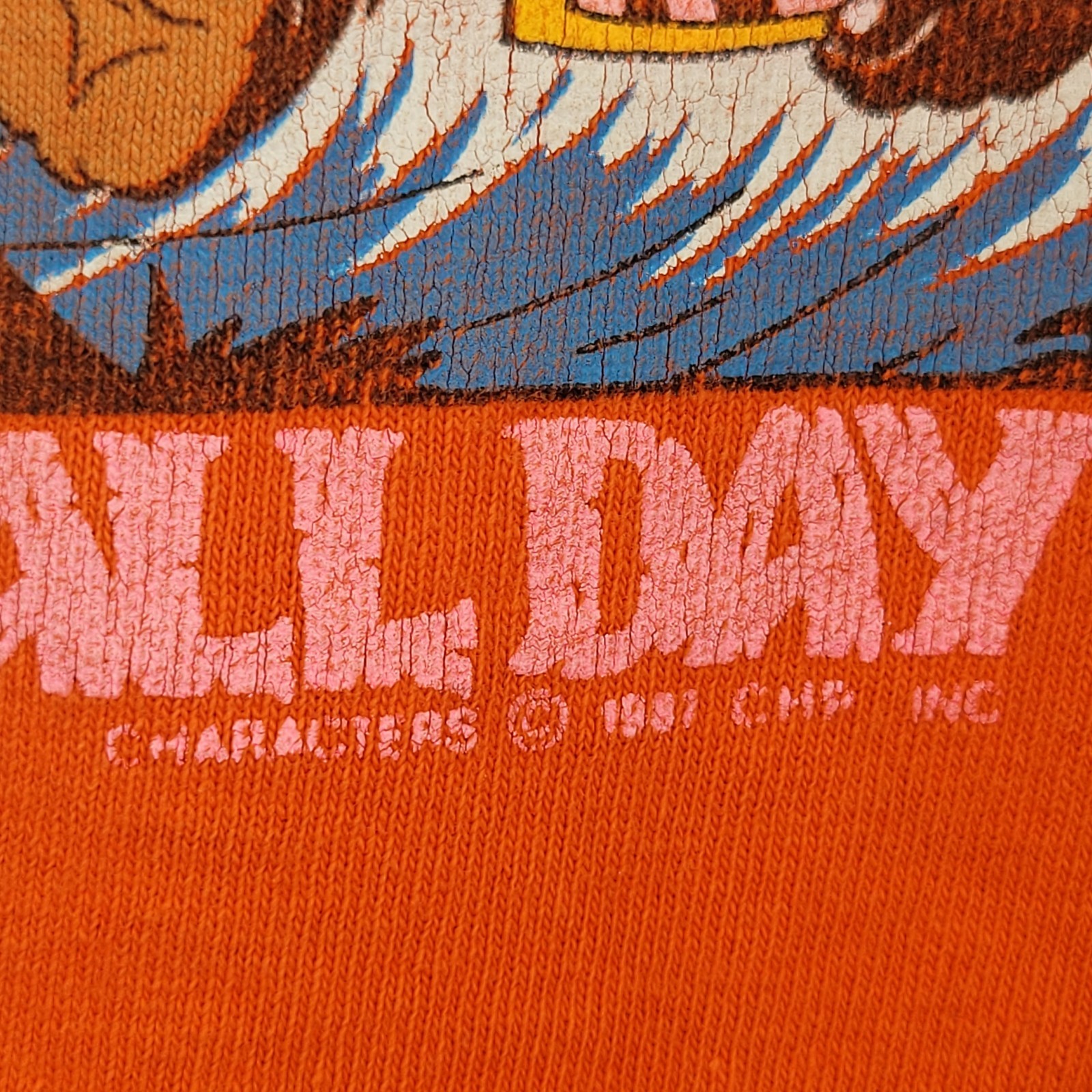 T&C Surf Design Hawaii T Shirt 1987 Surf All Day Rage All Night Da Boys Vtg Oran