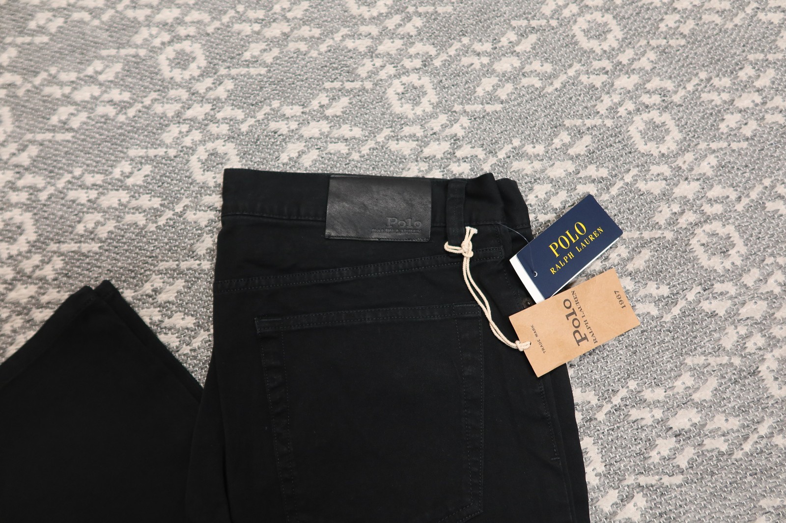 New Polo Ralph Lauren Men’s Stretch Slim Straight Fit Pants – 31 x 30 – Black