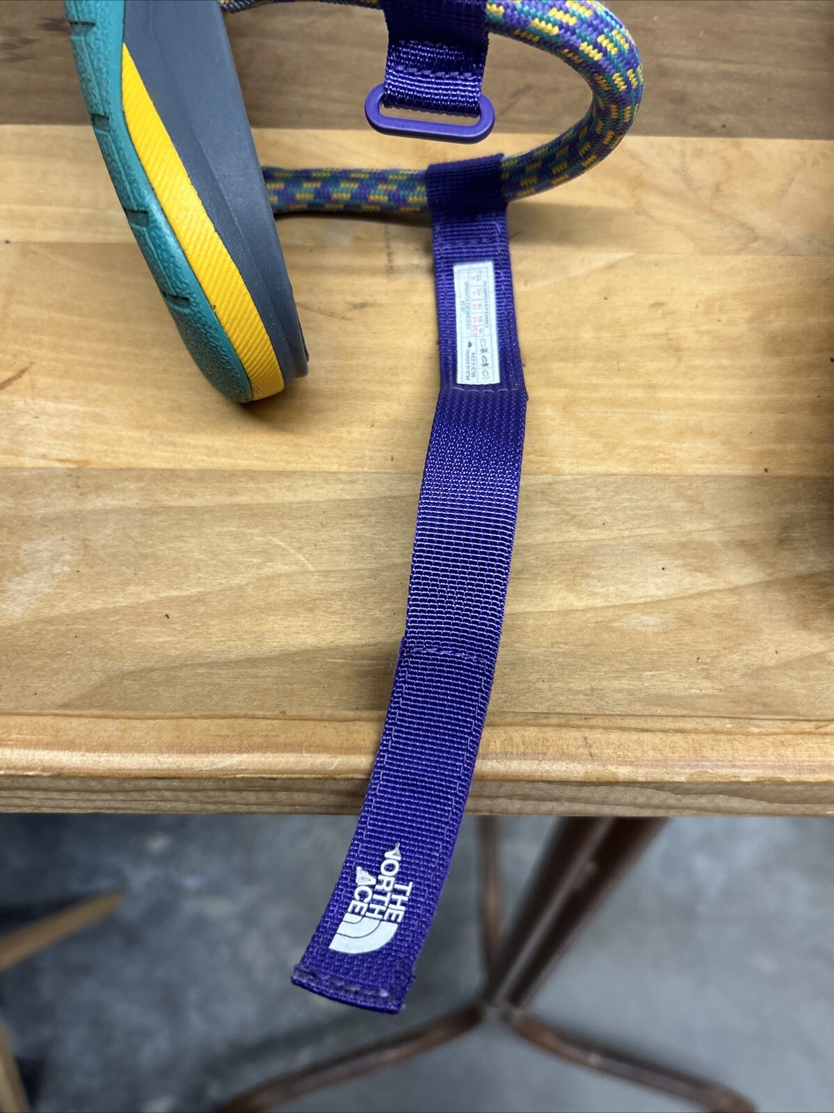 The North Face Base Camp Switchback Sandals Size 8 Purple Strap Multicolor Ropes
