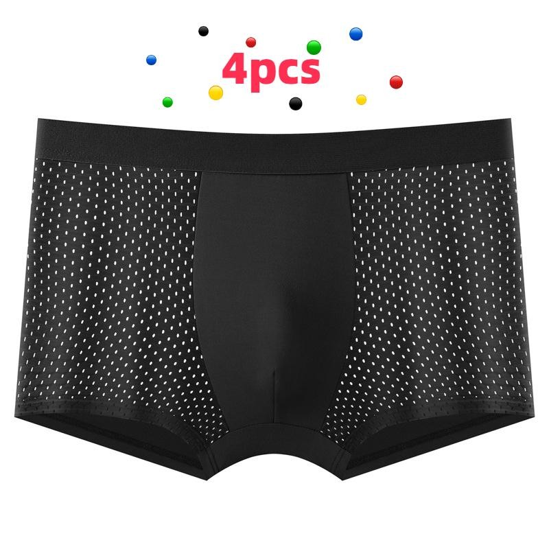 4pcs Boxhero Men’s Underwear Box Hero Boxer Briefs Shorts Built-in & 3D Pouch