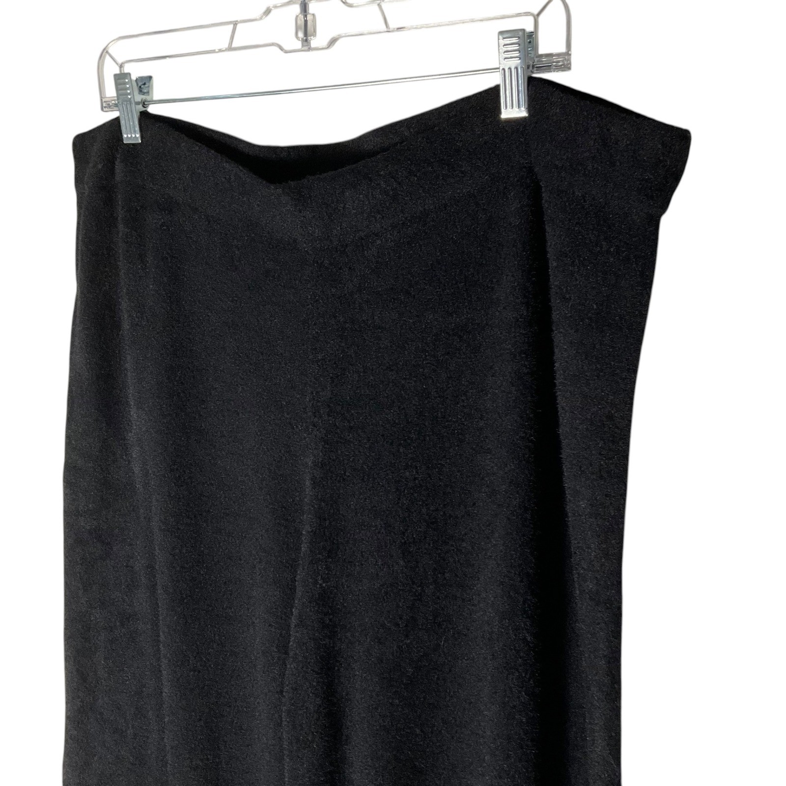 Encore by Idina Menzel Cloud Wide-Leg Pants A550330 Black Size Petite XL NEW