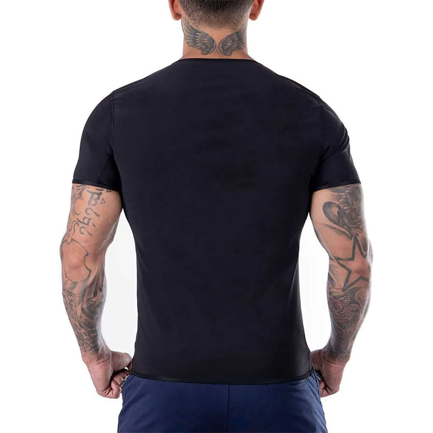 Men’s Sauna Heat Trapping Shirt Sweat Shaper Vest Workout Sauna Exercise Top