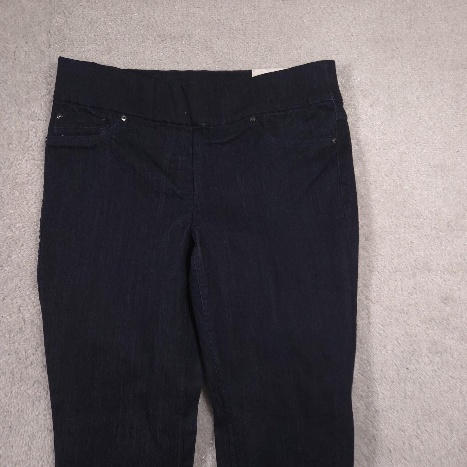 Dalia Jegging Jeans Womens 6 Blue Dark Wash High Rise Pull On Stretch Denim