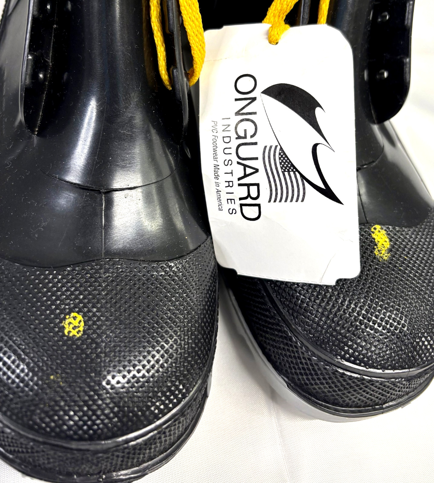 Men’s Steel Toe Rubber Work Boots Onguard 6″ Polyblend ST Black 86104 USA Made
