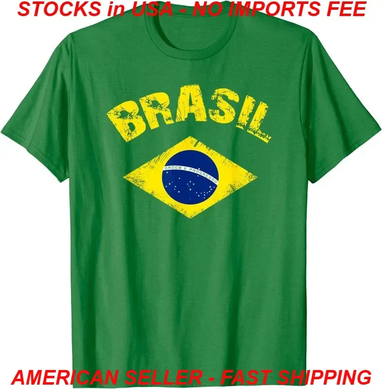 Brasil Brazilian National Flag T-Shirt Patriotic Unisex Gift Tee