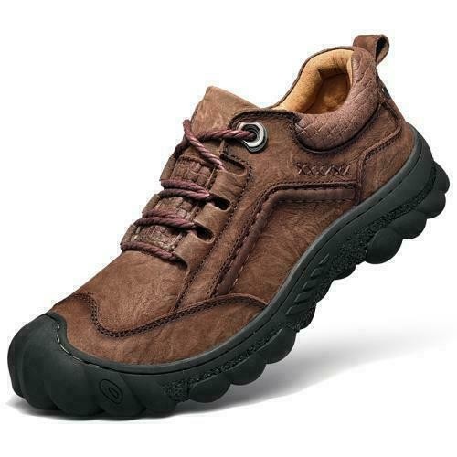 Fashion Men’s Outdoor Hiking Lace Up Shoes Climbing Non-slip Flat Walking Casual