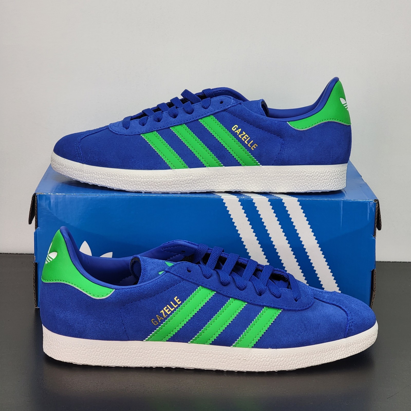 Adidas Gazelle Men’s Size 12 Shoes Blue Green Athletic Casual Sneakers