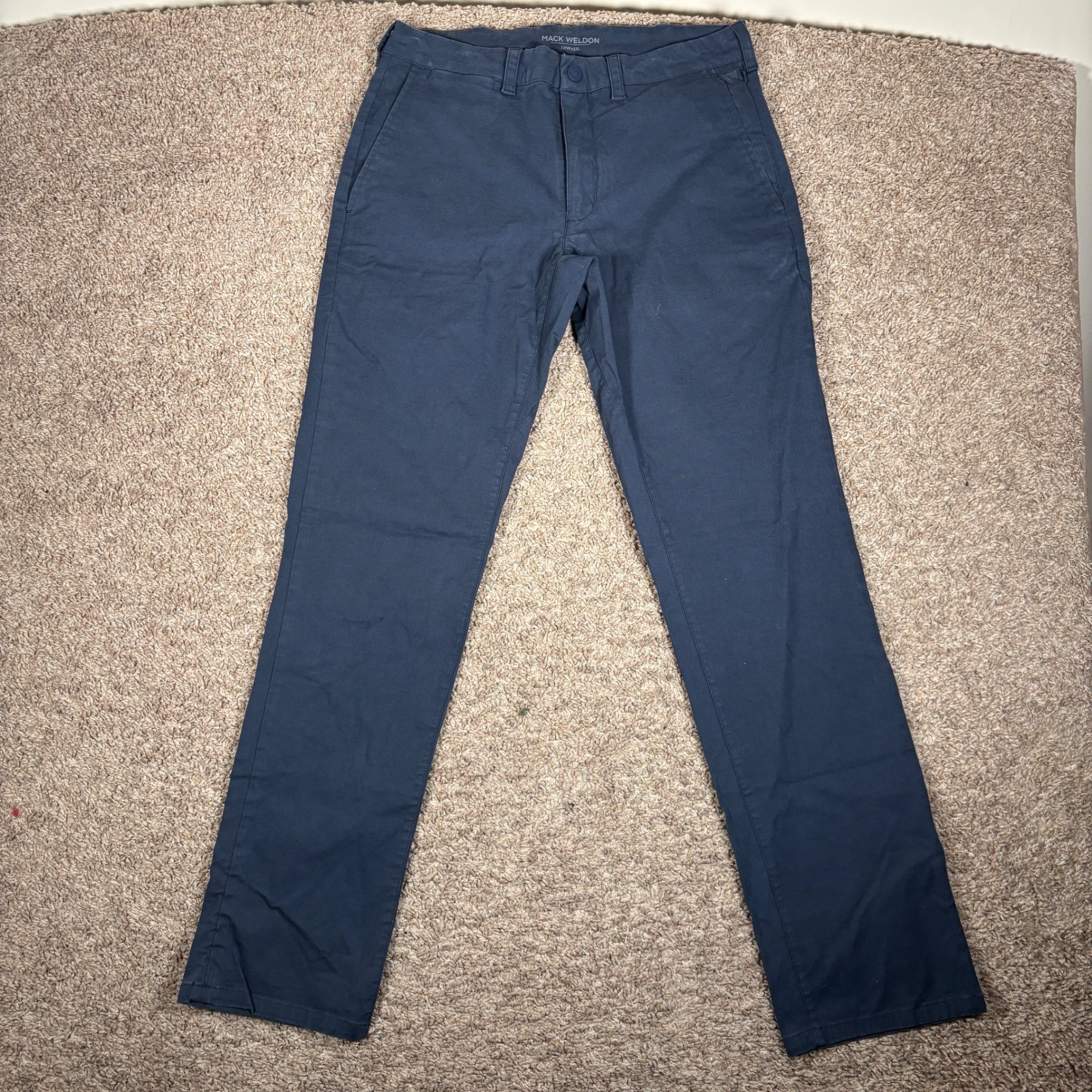 Mack Weldon Men’s Navy Blue Chinos Pants Size 30W x 29L Performance Stretch