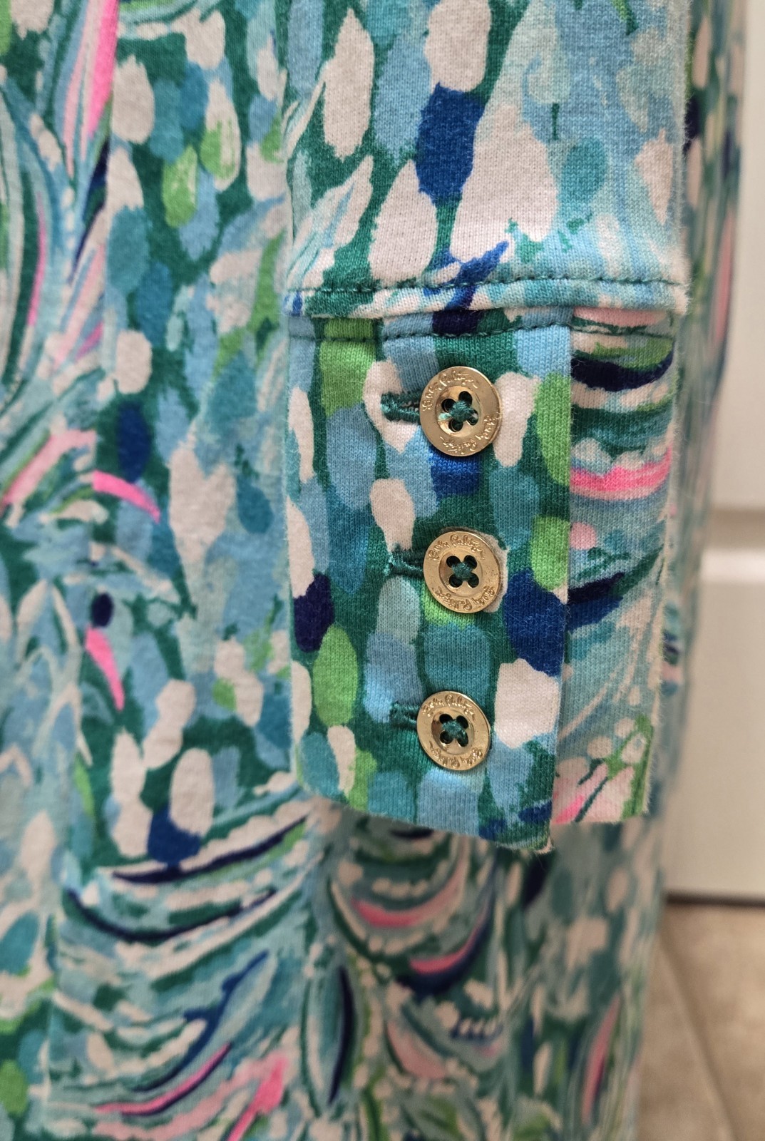 Lilly Pulitzer Davie Dress, Emerald Isle, Pineapple of My Eye, Size Medium
