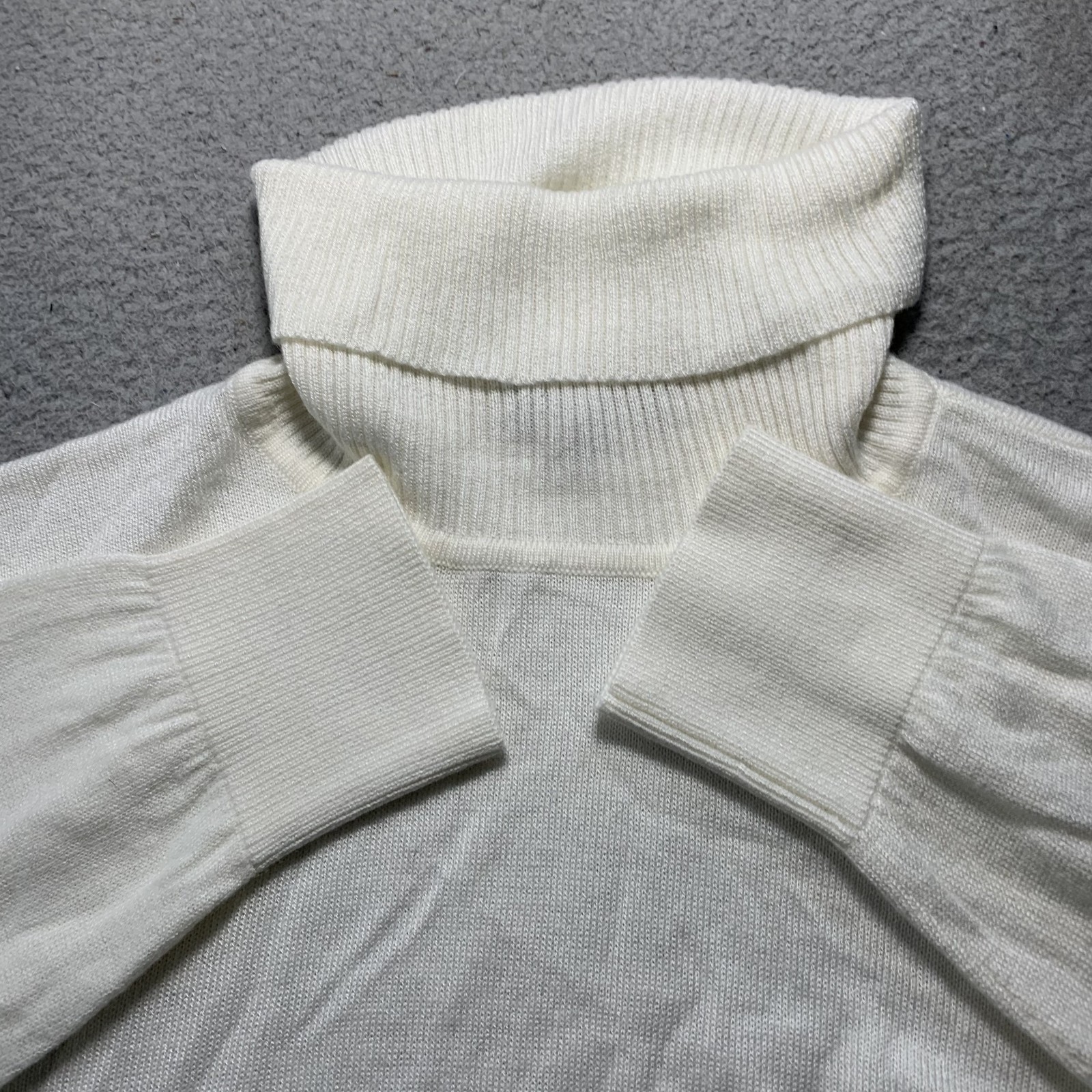 Jeanne Pierre Sweater Womens Large Top Cashmere White