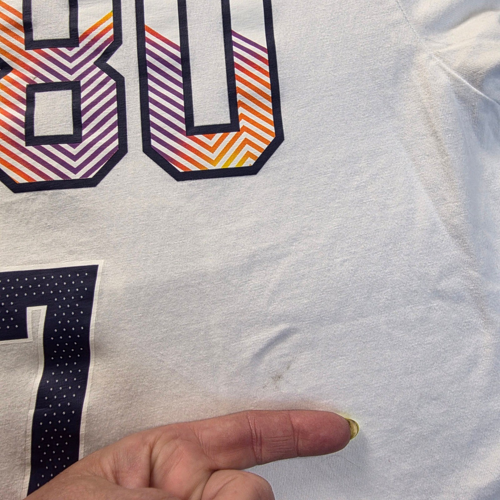 Denver Nuggets Jamal Murray 27 Nike 5280 City Edition Shirt Mens Large White NBA