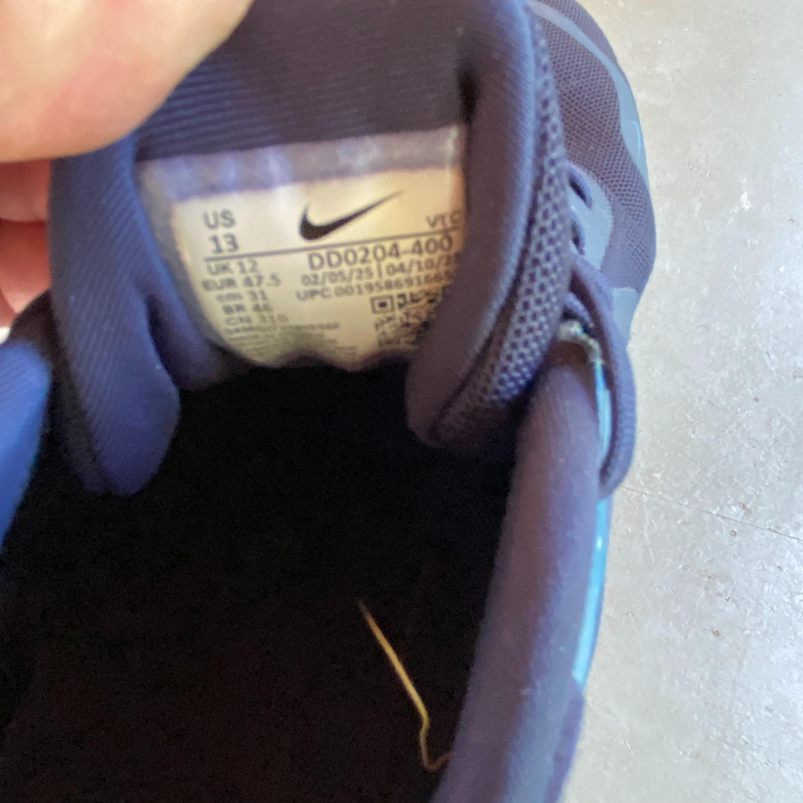 Nike Quest 5 Shoes Mens Size 13 Blue Mesh Running Athletic Sneakers DD0204-400