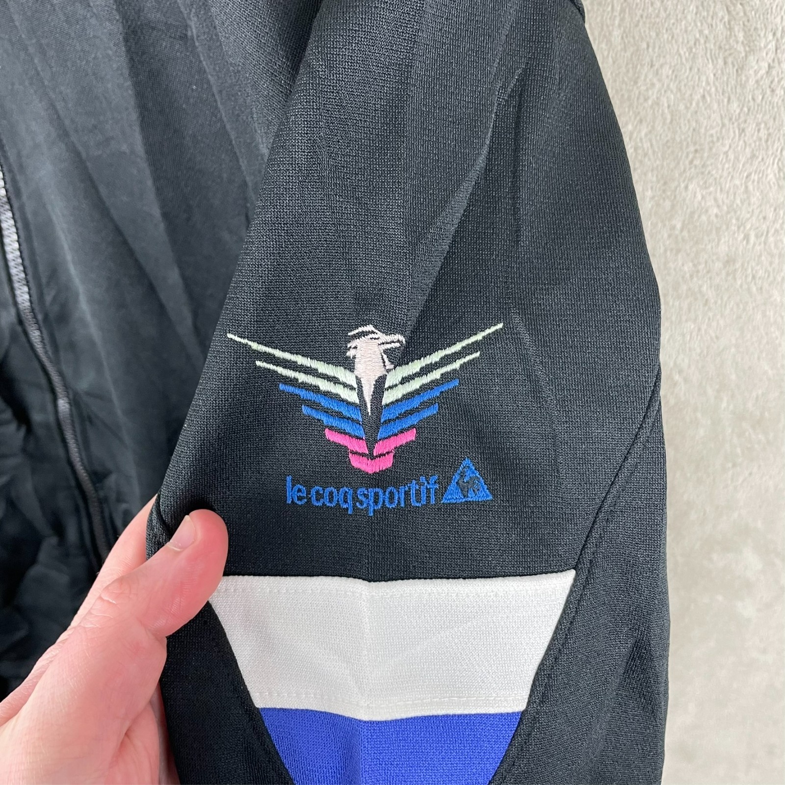 Men’s Vintage 90’s Le Coq Sportif Track Jacket Size M Medium Softshell Retro