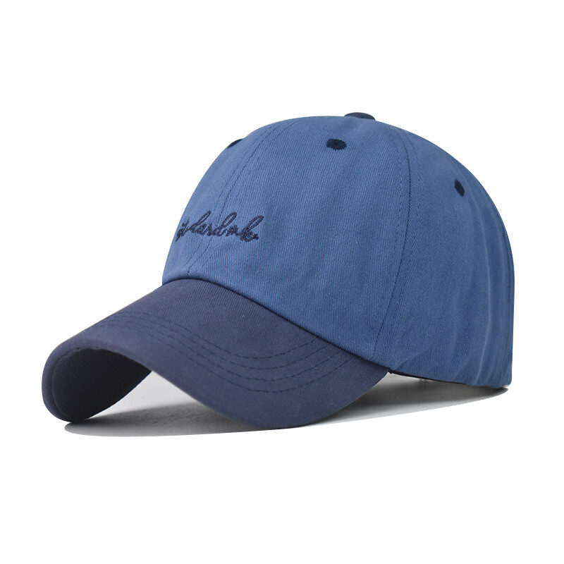Men Women Small Letter Contrast Color Baseball Hat Cotton Personalized Cap