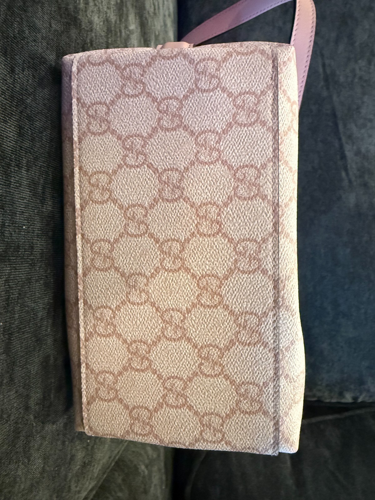 Gucci GG Emblem Small Bucket Bag Light Pink with Original Dust Bag & Box