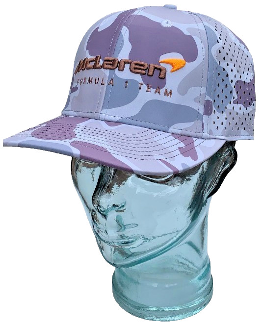 McLaren F 1 Team Pro-Model Multi-Color CAMO Performance Cap. Sturdy 6-Panel.