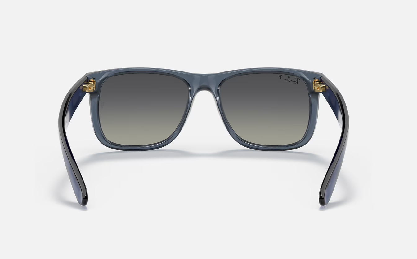 Ray-Ban Justin Classic Transparent Blue/Grey Gradient Polarized 54 mm Sunglasses