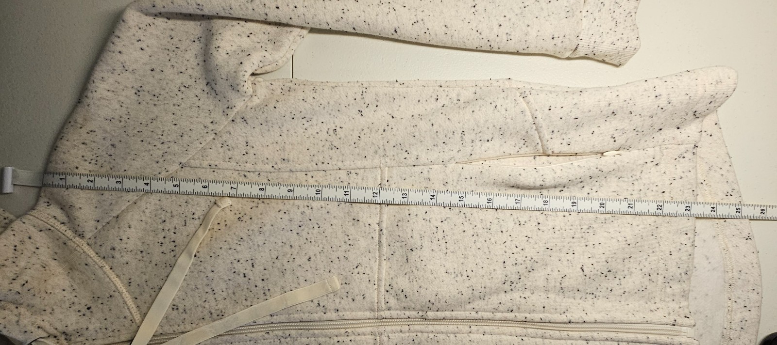 T by Talbots Soft Sweater Jacket Full Zip Fleece Lining Size Small Speckles