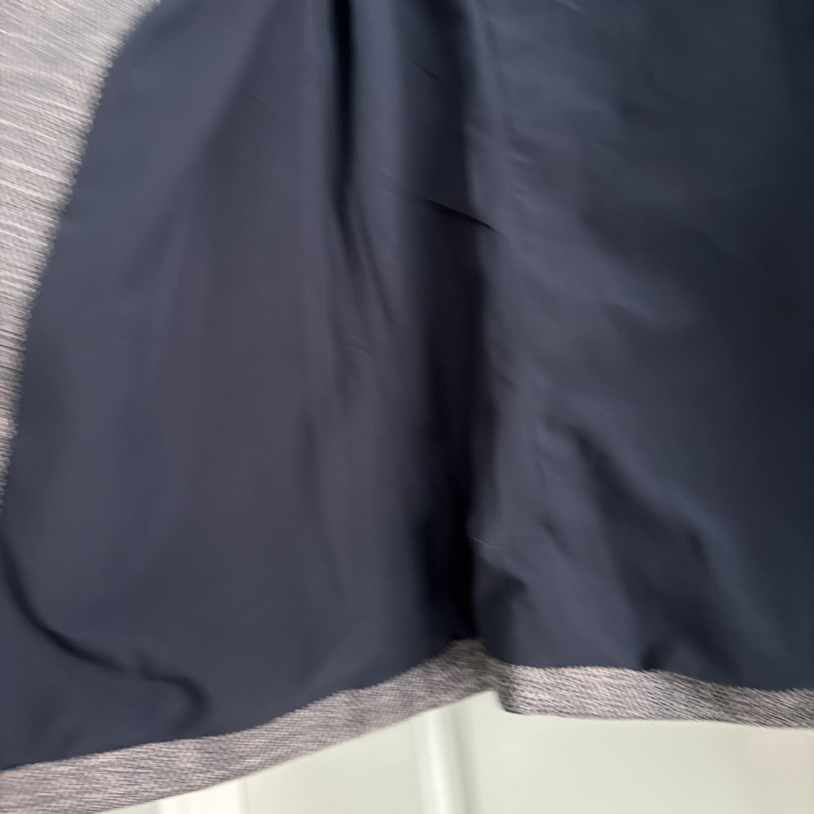 Skies Are Blue Black Knit Blazer Jacket Ruched Sleeve Open Front Small
