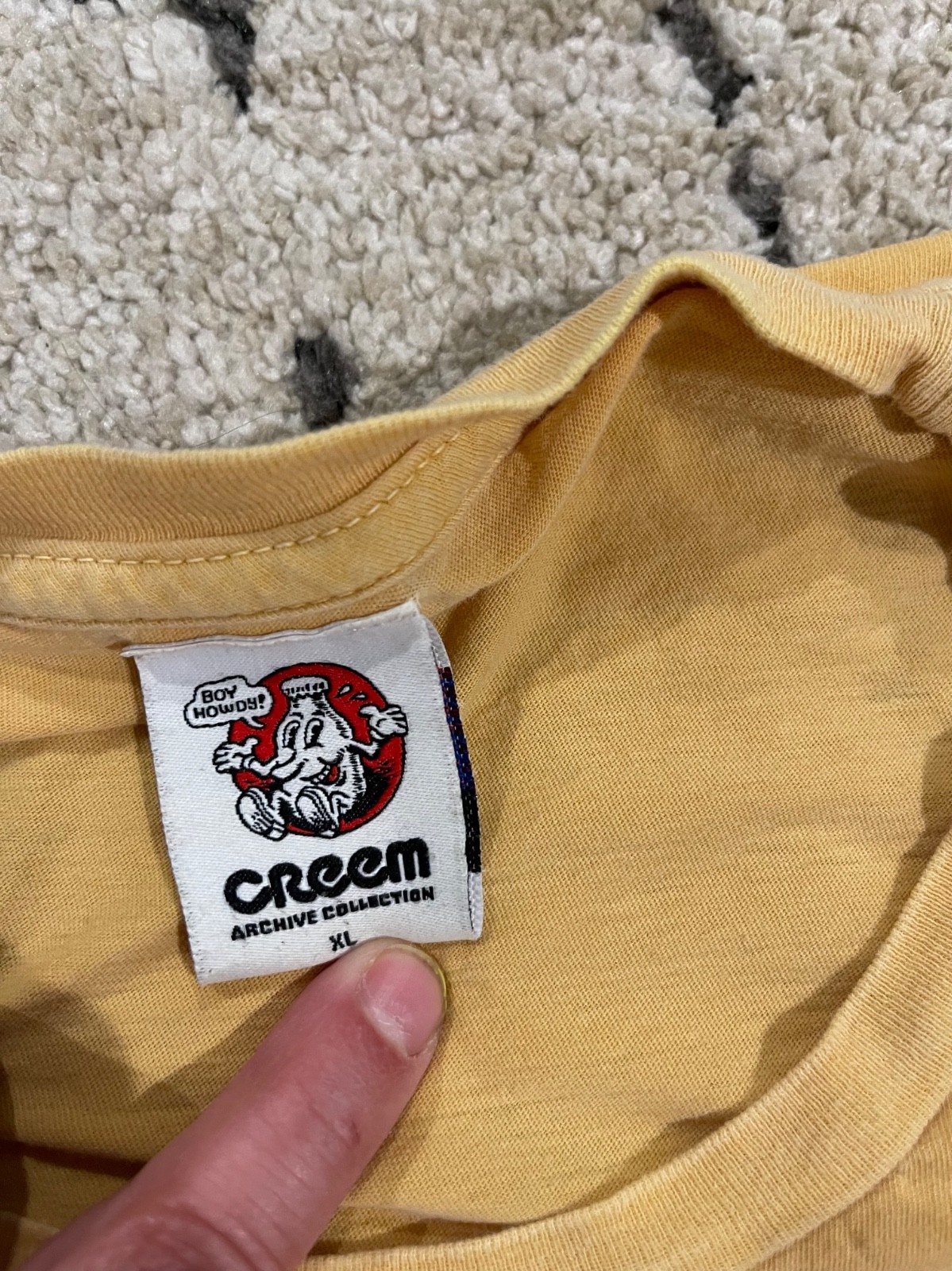 Creem Magazine – “Boy Howdy” – Yellow/Beige XL Archive Collectionw