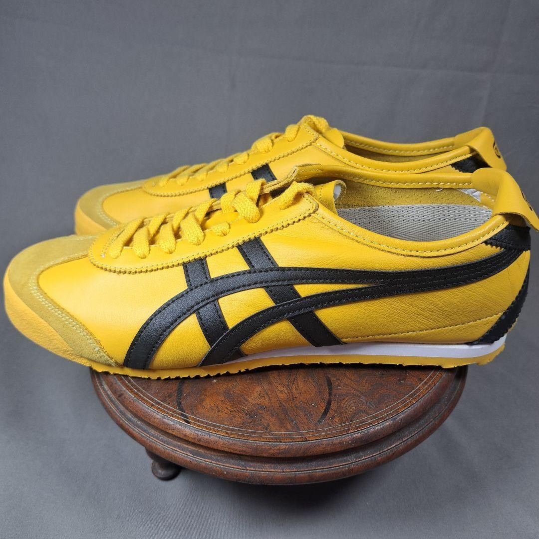 Onitsuka Tiger MEXICO66 Yellow Black 9 Leather Sneakers