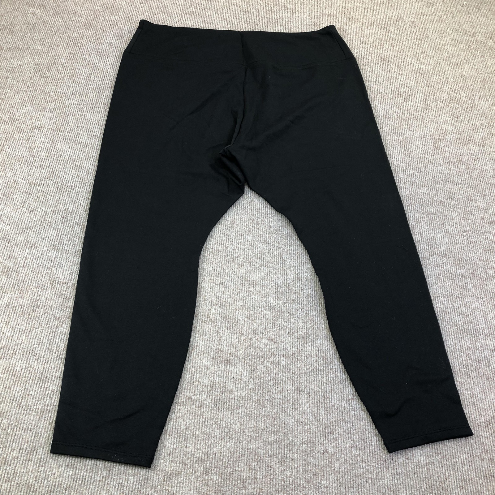 Simply Vera Vera Wang Leggings Womens 2X Black High Rise Stretch Knit Ankle