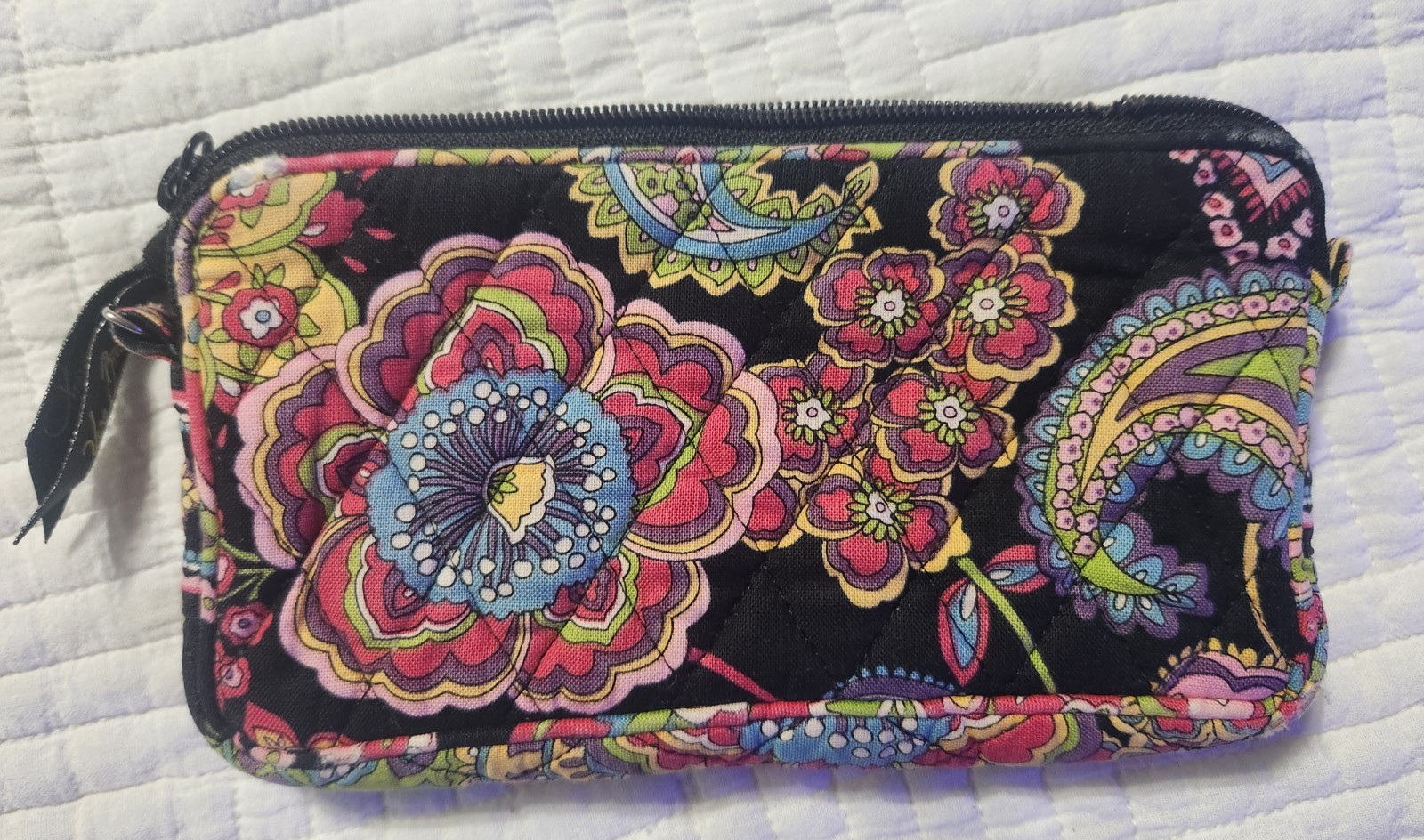 VERA BRADLEY Curling Iron Cover, PLUS Make-up Brush Bag, PLUS Wristlet–3 Items
