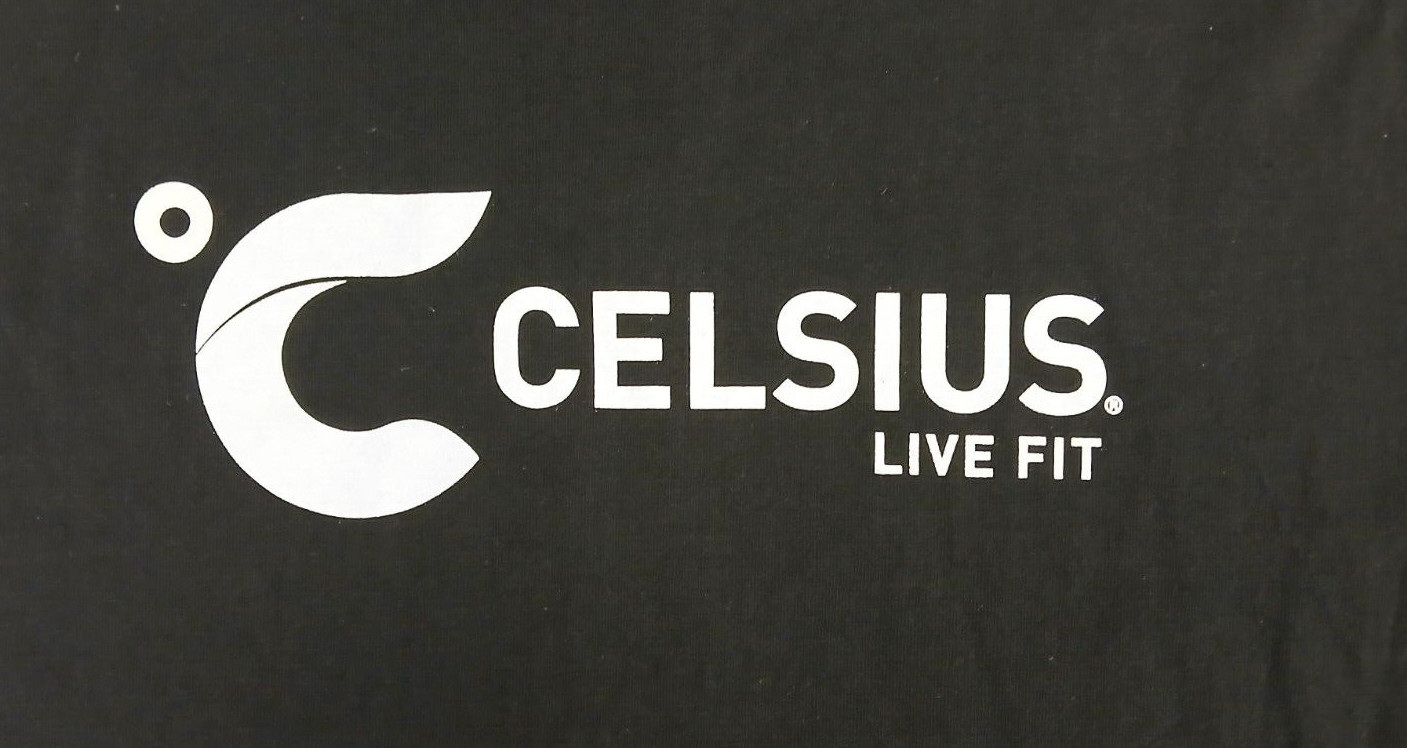 NEW Celsius Energy Drink (Live Fit) Premium Logo Unisex Goodtimes T-shirt LARGE