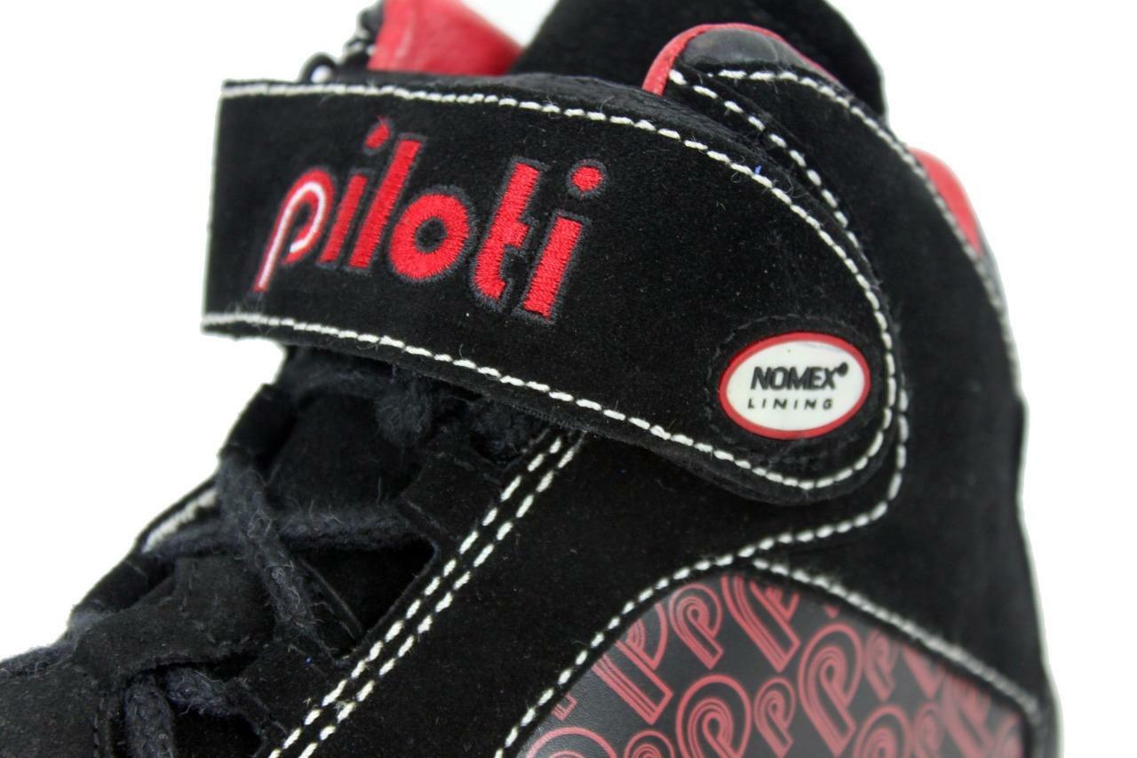 New Men’s Piloti RSR Mid-Cut Driving Leather Boots Shoes Size 7-15 FIA SFI