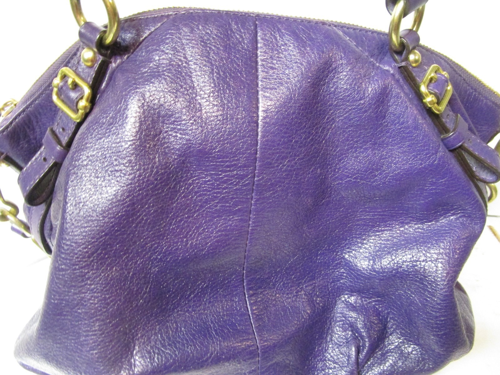 Women’s Coach Madison Sophia Shoulder Bag Purple Leather #15960