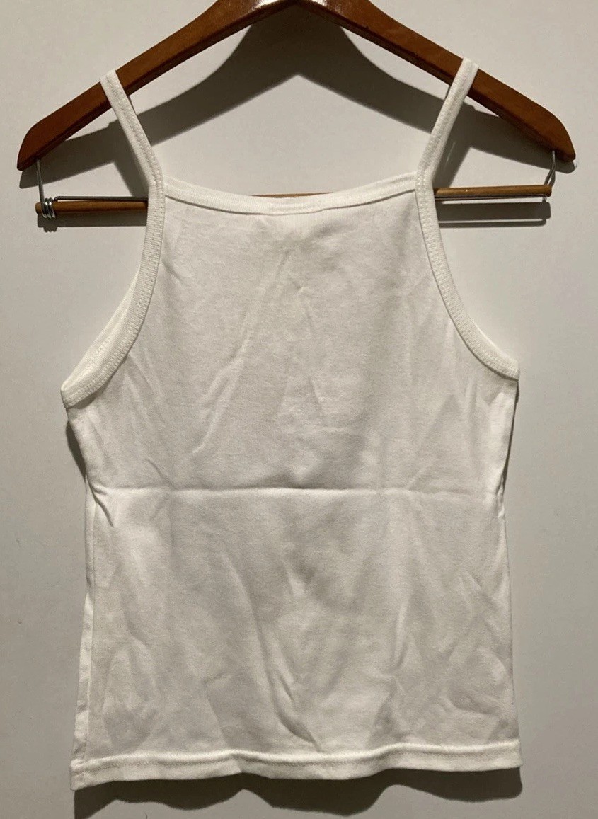 Vintage Y2K Wizard of Oz Ruby Slippers Rhinestone White Tank Turner NWT