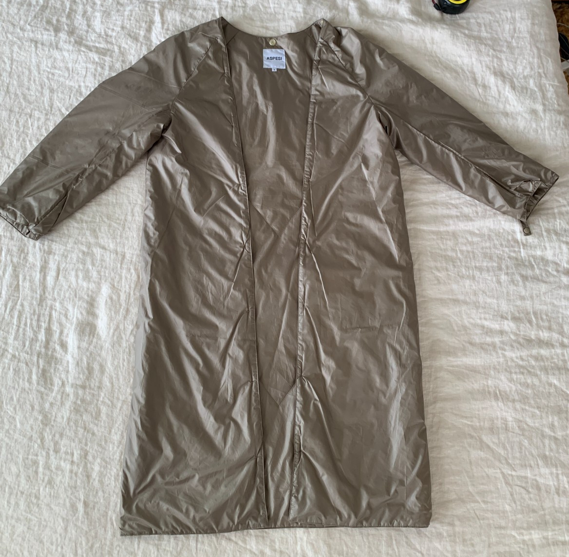 Aspesi Long Raincoat Bright Orange with Removable Insulated (Thermore) Lining