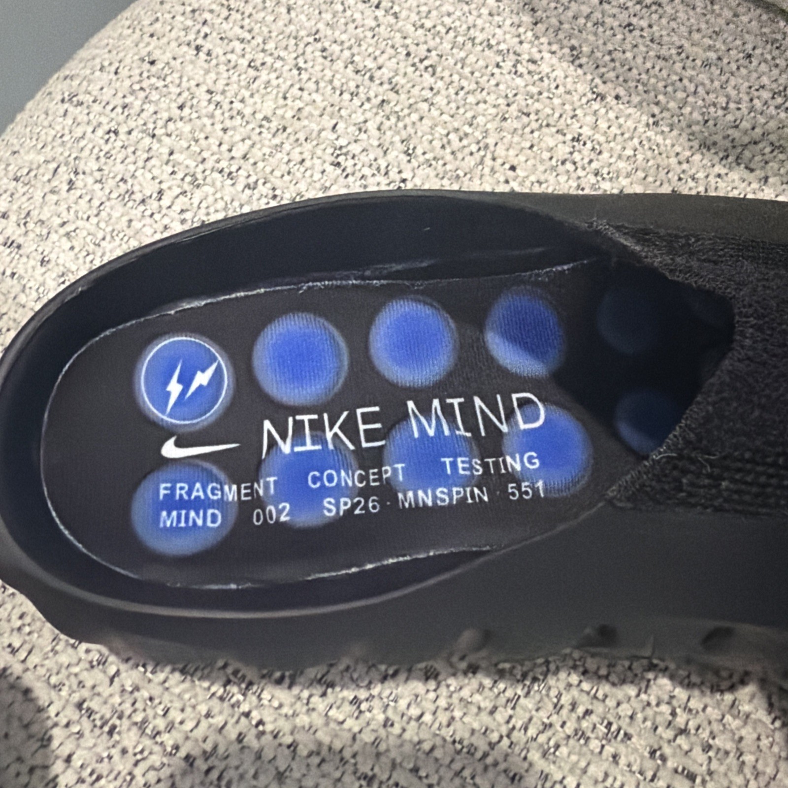 Nike Mind 001 Slide Black Fragment