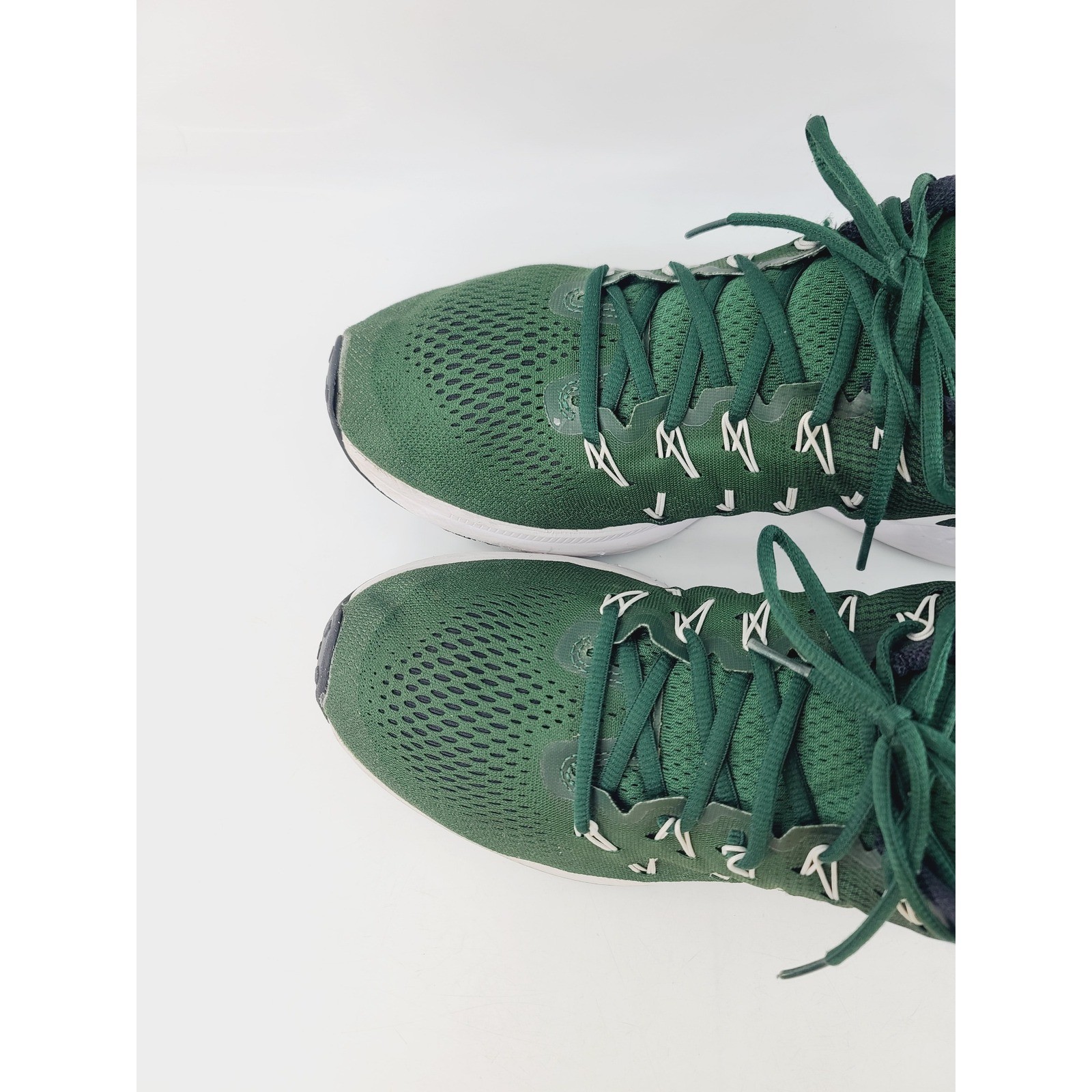 Nike, Mesh/Synthetic/Rubber Running Athletic Shoes, Men, Size 14, Green/Black.