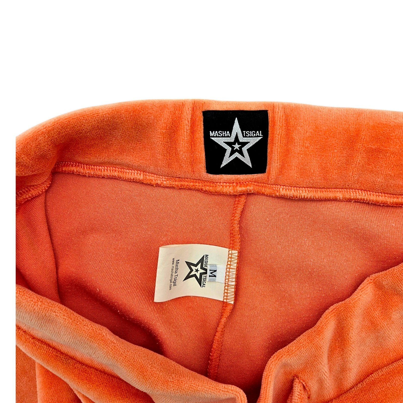 MASHA TSIGAL – Original Y2K Fleece Combo Set, Peach Orange, Size M (44-46)
