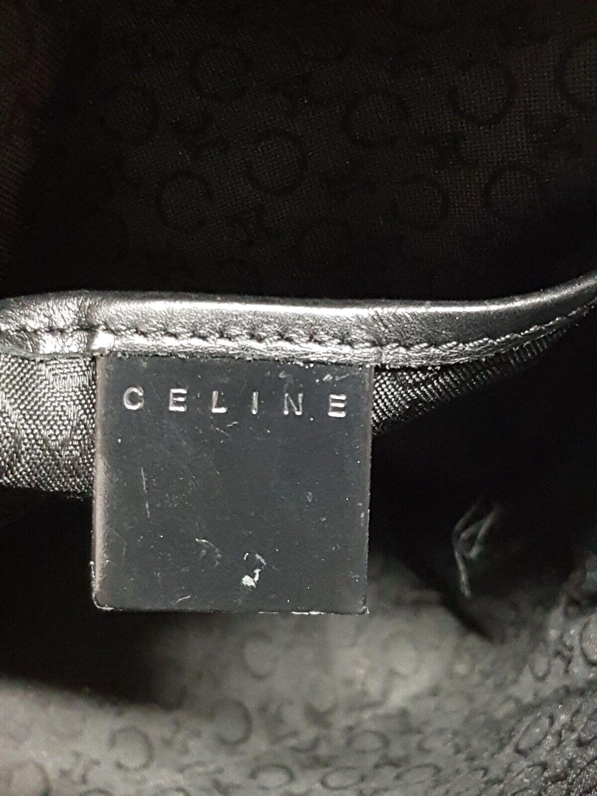 CELINE MACADAM GRAY PVC MINI BACKPACK