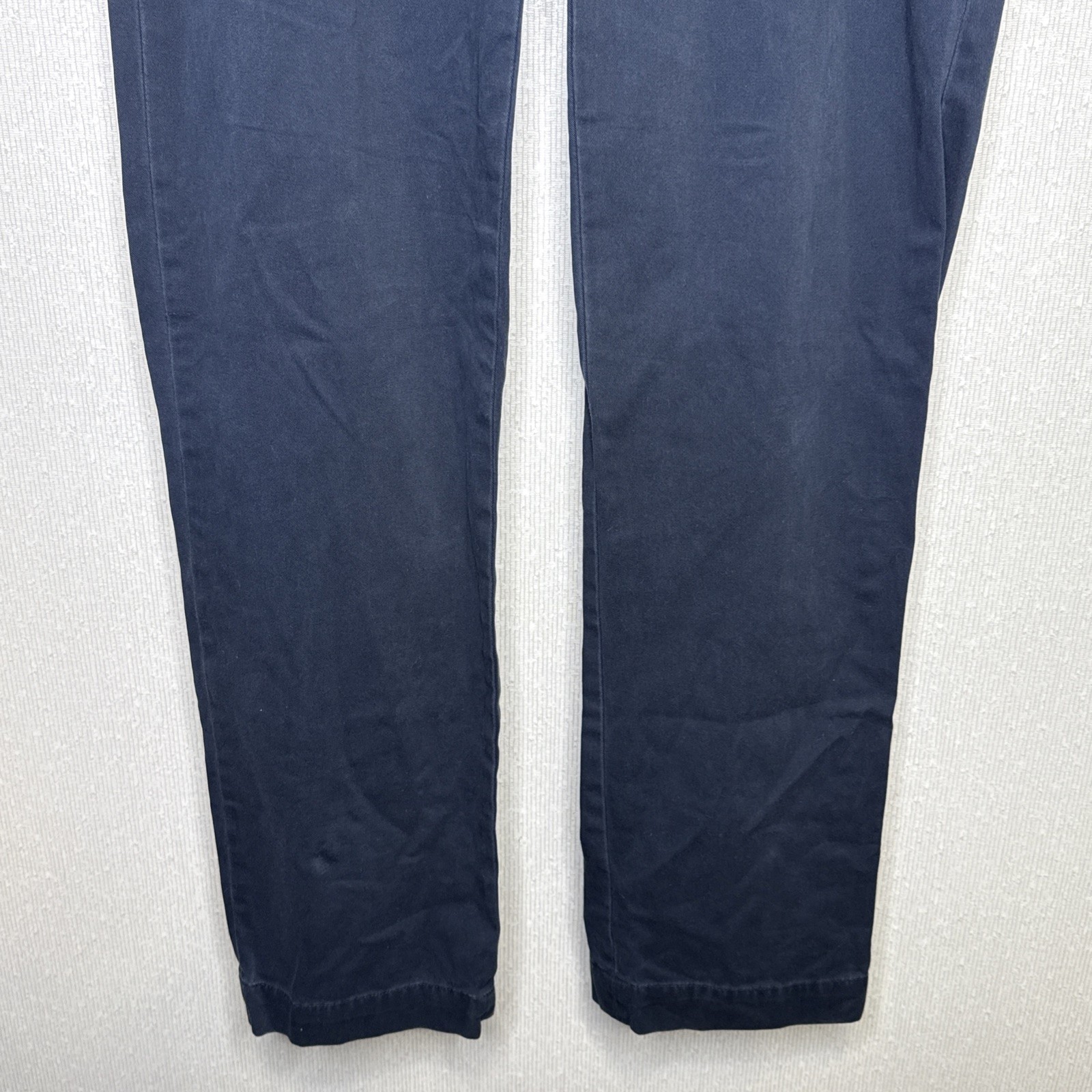 Polo Ralph Lauren Ethan Pant Mens 34×34 Navy Blue Pleated Cotton Chino Relaxed