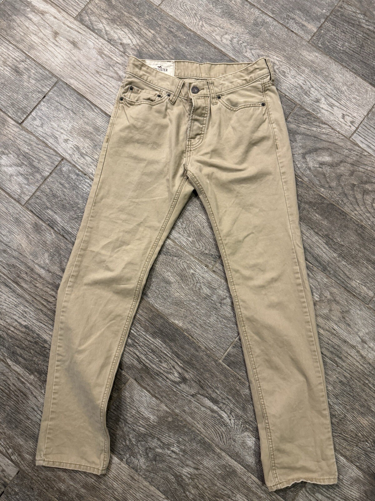 Hollister Men’s Jeans khaki W29 X L32 Button Fly 29 X 32